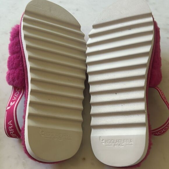 Koolaburra UGG hot pink YOUTH size 3 girl slippers - Picture 4 of 6